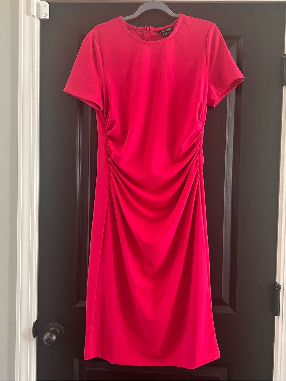 Maggy London Fuchsia Pink Ruched Draped Dress – Size 12